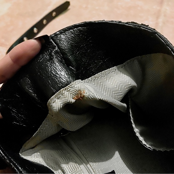 Studded Leather Hobo Shoulder Bag - Picture 6 of 13